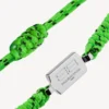 Saint-Germain-Spitzenarmband in Neongrün/Schwarz/Glänzendem Silber