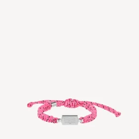 Saint-Germain-Spitzenarmband in Rosa/Schwarz/Weiß/Glänzendem Silber Saint-Germain-Spitzenarmband in Rosa/Schwarz/Weiß/Glänzendem Silber