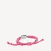 Saint-Germain-Spitzenarmband in Rosa/Schwarz/Weiß/Glänzendem Silber Saint-Germain-Spitzenarmband in Rosa/Schwarz/Weiß/Glänzendem Silber