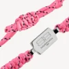 Saint-Germain-Spitzenarmband in Rosa/Schwarz/Weiß/Glänzendem Silber Saint-Germain-Spitzenarmband in Rosa/Schwarz/Weiß/Glänzendem Silber