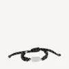 Saint-Germain-Spitzenarmband in Schwarz/Weiß/Glänzendem Silber Saint-Germain-Spitzenarmband in Schwarz/Weiß/Glänzendem Silber