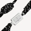 Saint-Germain-Spitzenarmband in Schwarz/Weiß/Glänzendem Silber Saint-Germain-Spitzenarmband in Schwarz/Weiß/Glänzendem Silber