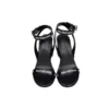 Sandalen mit durchgehendem Logo und High Heels „Schwarz“ 630041WBAE11090