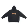 SBalenciaga Metallica Hoodie Oversized-Passform „Black Orange“ 697879TMV891055