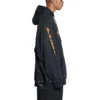 SBalenciaga Metallica Hoodie Oversized-Passform „Black Orange“ 697879TMV891055