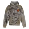 Scribbled Hoodie in mittlerer Passform „Grey“ 744457TOVA81300