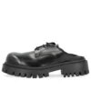 Sergent 20-mm-Pantoletten „Glattes Kalbsleder Schwarz“ 701392WBD401000