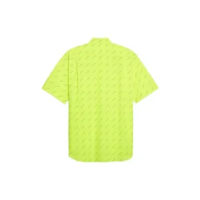 Shirt mit durchgehendem Logo „Neon Yellow“ 534332TILX67110