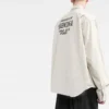 Shirt mit Rückenaufdruck „Ecru“ 703843TKM019800
