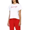 Short-Sleeve-Shirt mit Signature-Alphabet-Logo, Weiß, 583217TFV639783