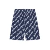 Shorts mit durchgehendem Scribble-Muster „Indigo“ 672410TLLJ48502