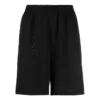Shorts mit perforiertem, elastischem Bund „Schwarz“ 674591TMVD41000