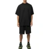Shorts mit perforiertem, elastischem Bund „Schwarz“ 674591TMVD41000