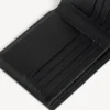 Signature-Brieftasche für Herren, quadratisch gefaltet, aus BB Monogram-beschichtetem Canvas in Schwarz/Grau