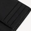 Signature-Brieftasche für Herren, vertikal gefaltet, aus BB Monogram-beschichtetem Canvas in Schwarz/Grau