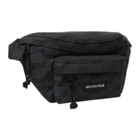 Signature Medium Gürteltasche aus BB Monogram-Jacquard-Canvas „Schwarz“ 713042210HH1061