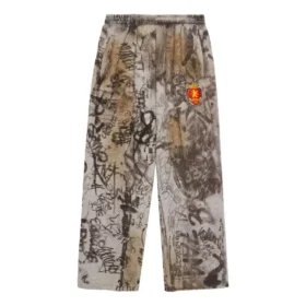 Skater Graffiti Baggy-Jogginghose „Heather Grey“ 740028TOVA81300