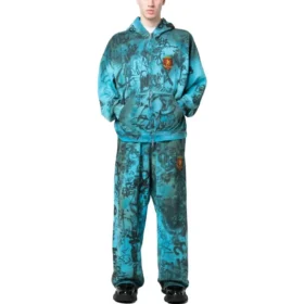 Skater-Hoodie mit Reißverschluss, mittlere Passform „Blue Sky“ 744457TOVA84900