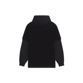 Slime Langarm-Kapuzen-T-Shirt „Schwarz“ 681029TLVF11069