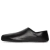Slipper aus weichem Kalbsleder mit eckiger Zehenkappe „Schwarz“ 702072WBDH11000