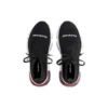 Speed 1.0 Schnür-Sneaker „Schwarz-Weiß mit roter transparenter Sohle“ 617217W05GG1014