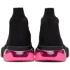 Speed 1.0 Sneaker „Clear Sole Black Fluo Pink“ 607543W2DBW1051