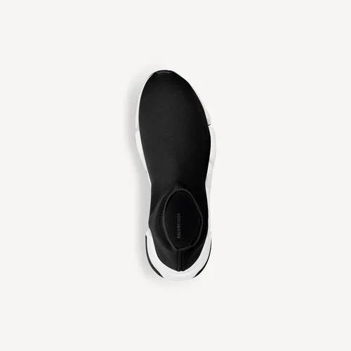Speed 2.0 Damen-Sneaker aus recyceltem Strick mit zweifarbiger Sohle in Schwarz/Weiß Speed 2.0 Damen-Sneaker aus recyceltem Strick mit zweifarbiger Sohle in Schwarz/Weiß