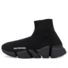 Speed 2.0 Sneaker „Schwarzer, glänzender Strick mit schwarzer Sohle“ 636833W2AF31000