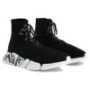 Speed 2.0 Sneaker „Schwarzer recycelter Strick und weiße Sohle“ 617258W2DD41091