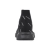 Speed 2.0 Sneaker „Schwarzer Strick mit durchgehendem weißem Logo“ 617239W2DBO1090