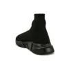 Speed 2.0 Sneaker „Schwarzer Strick mit rotem Graffiti und schwarzer Sohle“ 645334W2DBY1016