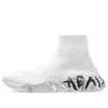 Speed 2.0 Sneaker „Weißer Strick mit schwarzem Graffiti“ 617239W2DD42091