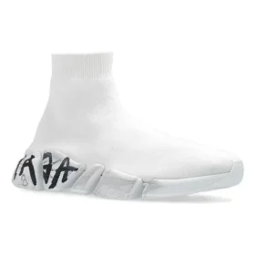 Speed 2.0 Sneaker „Weißer Strick mit schwarzem Graffiti“ 617239W2DD42091