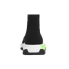 Speed Graffiti Sneaker „Schwarzer Strick mit neongrüner Graffiti-Sohle“ 605972W05GY1935