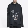 Speed Hunters Upside Down Hoodie Oversized „Black Faded“ 698156TMVD11000