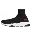 Speed Sneaker „Schwarzer Strick mit rotem BB-Logo“ 514218W05G01000