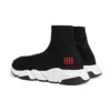 Speed Sneaker „Schwarzer Strick mit rotem BB-Logo“ 514218W05G01000