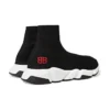 Speed Sneaker „Schwarzer Strick mit rotem BB-Logo“ 514218W05G01000