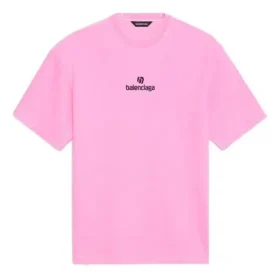 Sponsor-T-Shirt mit Rundhalsausschnitt, rosa/rot 612965TJVD95764