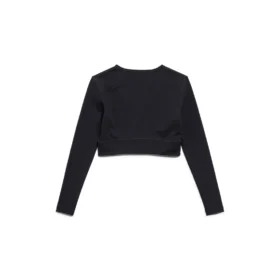 Sportbekleidung Langarm-Sport-BH „Black“ 7932814E2B91081