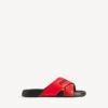 Sportliche Pool-Sandalen für Herren in Schwarz/Rot