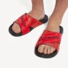 Sportliche Pool-Sandalen für Herren in Schwarz/Rot