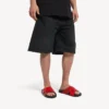 Sportliche Pool-Sandalen für Herren in Schwarz/Rot
