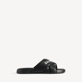 Sportliche Pool-Sandalen für Herren in Schwarz/Weiß
