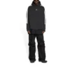 Sportlicher Hoodie mit gestreiften Ärmeln und Kapuze, Oversize „Schwarz Weiß“ 704023TMVG23869