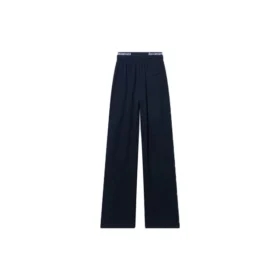 Sporty B Logo Band Wide-Leg-Track-Hose „Black“ 675346TLVA11070