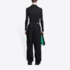 Sporty B Logo Band Wide-Leg-Track-Hose „Black“ 675346TLVA11070