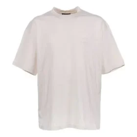 Sporty B T-Shirt in mittlerer Passform „Chalky White“ 612966TLV999080