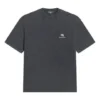 Sporty B T-Shirt in mittlerer Passform „Washed Black“ 612966TLV991070