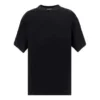 Sporty B T-Shirt mit Rundhalsausschnitt „Schwarz“ 657059TKV901069